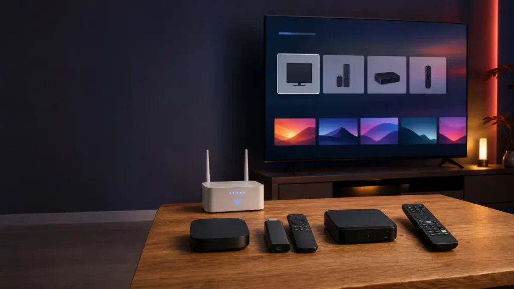 Aparatos IPTV para elegir en España: Smart TV, Android TV Box, Fire TV Stick y decodificador IPTV