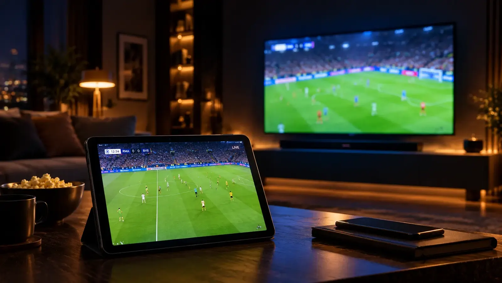 Ver dos partidos de Champions League por IPTV a la vez en distintos dispositivos