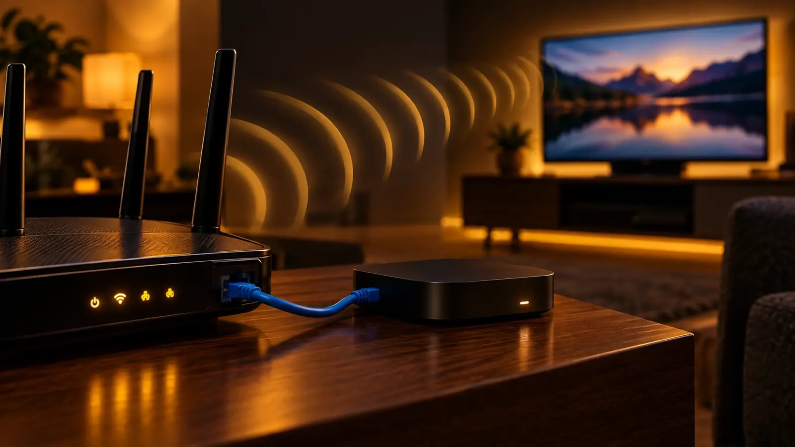 Router Wi-Fi conectado por cable a un TV box: cuántos megas necesito para IPTV sin cortes